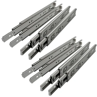 Afbeelding van 4 Paar (8 stuk) Volledig uitschuifbaar Ladegeleider KV1 45 H45 L450 NF Lengte 450 mm Draagkracht kg gegalvaniseerd van SOTECH