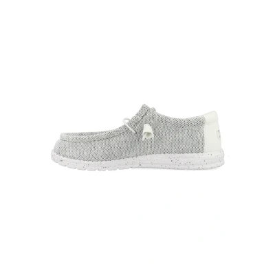 Afbeelding van HEYDUDE Wally Sox Instappers grijs Canvas Heren Maat 44