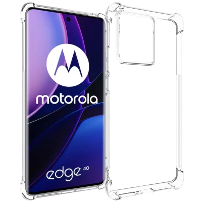 Afbeelding van Motorola Edge 40 Hoesje Siliconen en TPU (zacht) iMoshion Softcase/Backcover Transparant Telefoonhoesje