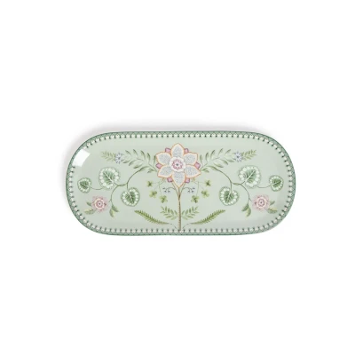 Afbeelding van Pip Studio Lily &amp; Lotus cakeschaal 33,5 cm Groen
