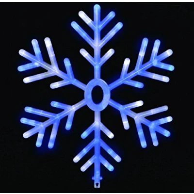 Afbeelding van Christmas Concepts® 60cm Light Up Sneeuwvlok Kerstdecoratie Blauw / Wit Van kleur veranderende LED verlichting