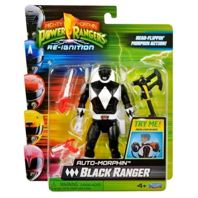 Afbeelding van Power Rangers Ontsteking 6 Inch Actiefiguur Auto Morphin Black Ranger