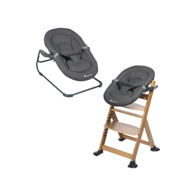 Afbeelding van Bebeconfort Timba Baby 2 in 1 wipstoel Mineral Graphite
