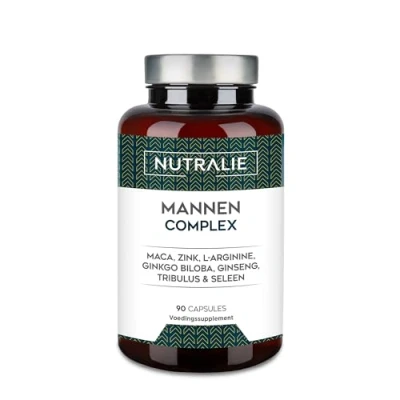 Afbeelding van Vitaminen Mannen Maca, Ginseng, Tribulus Terrestris, l&#039;Arginina, Ginkgo Biloba 90 Man Capsules Nutralie