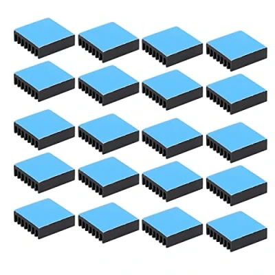 Afbeelding van 20 stuks mm koellichaam, x 6 kleine aluminium koeling koellichaam koelvin kit voor pc chips, 3D printers en elektrische apparatuur(Met lijm)