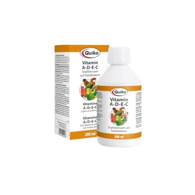 Afbeelding van Quiko Vitamine A D E C 200ml Vitaminevoorziening voor gezelschapsvogels