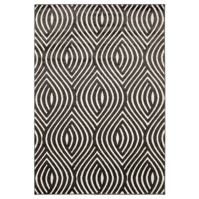 Afbeelding van Retro Vloerkleed Forme Courant Antraciet 200x290 Cm