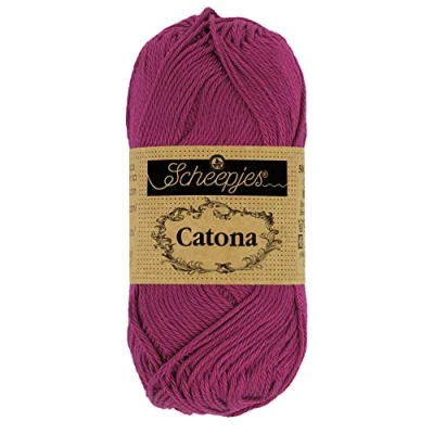 Afbeelding van Scheepjes Catona 128 Tyrisch Paars Garen 10x10g