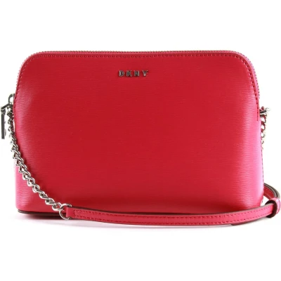 Afbeelding van DKNY Leren Schoudertas Bryant Sutton Dome Crossbody Bag Electric Pink Roze