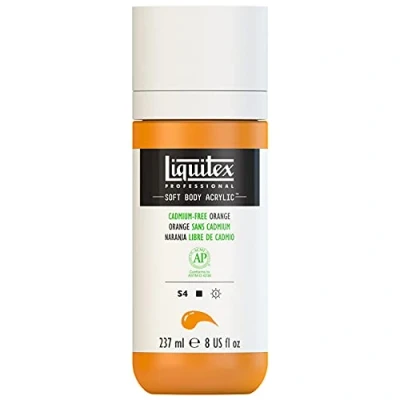 Afbeelding van Liquitex 1923892 Professional Acrylfarbe Soft Body Künstlerfarbe in cremiger deckender Konsistenz, hohe Pigmentierung, lichtecht &amp; alterungsbeständig, 237ml Flasche Kadmiumfrei Orange