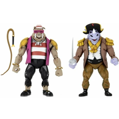 Afbeelding van TMNT: Turtles in Time Pirate Rocksteady and Bebop 7 inch Action Figure 2 Pack