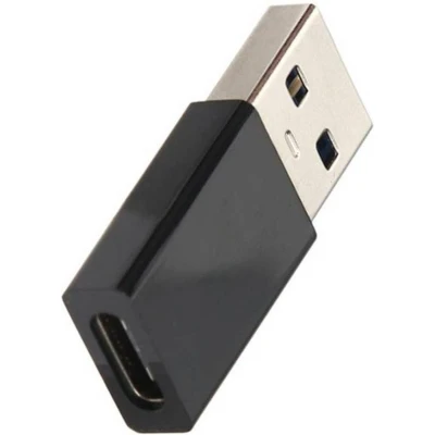 Afbeelding van USB A (m) C (v) adapter USB3.0 / zwart