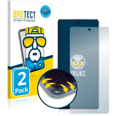Afbeelding van BROTECT Volledig bedekkende screen protector (2 Stuk, Samsung Galaxy Note 20), Smartphone beschermfolie, Transparant