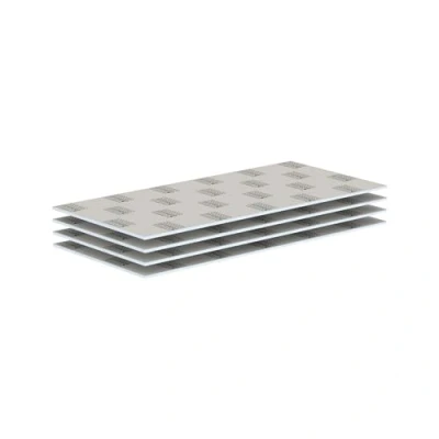Afbeelding van LUX ELEMENTS Bouwpaneel klaar om te betegelen 125 x 60cm 4 st. I Hardschuimpaneel 12mm van geëxpandeerd polystyreen met mortellaag Schimmelresistent
