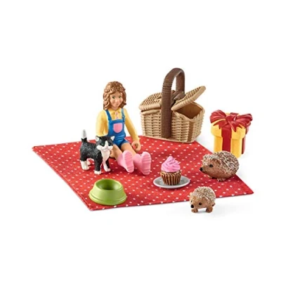 Afbeelding van schleich FARM WORLD Verjaardagspicknick Speelfigurenset Kinderspeelgoed voor Jongens en Meisjes 3 tot 8 jaar 42426