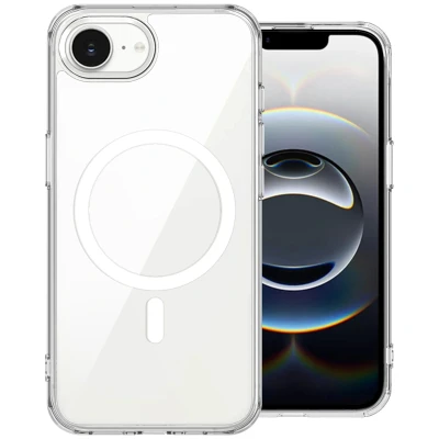 Afbeelding van Apple iPhone 16e MagSafe Hoesje Siliconen en TPU (zacht) imoshion Backcover/Softcase Transparant Telefoonhoesje