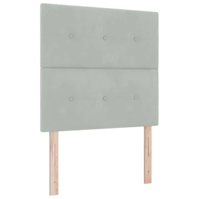 Afbeelding van vidaXL Hoofdbord Lichtgrijs Velours 100 cm Minimalistisch