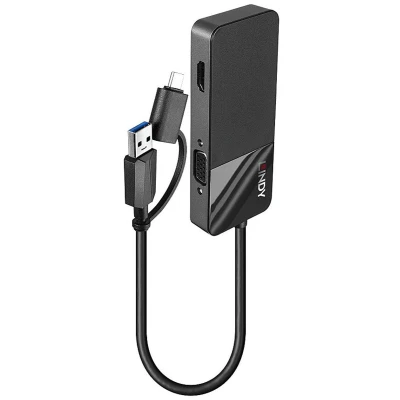 Afbeelding van Hub USB LINDY 43354 Zwart