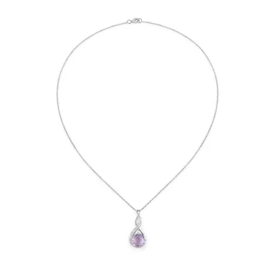 Afbeelding van Rafaela Donata MIT ANHÄNGER Amethyst Ketting, Dames, Maat: One Size, Silber