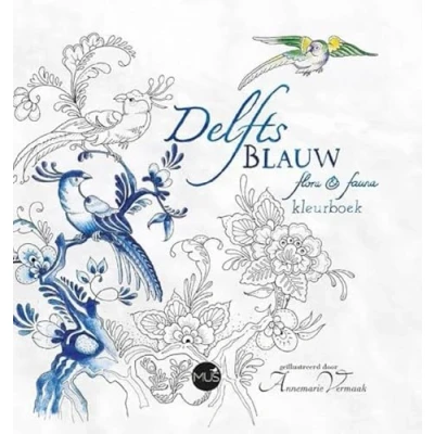 Afbeelding van Delfts Blauw flora &amp; fauna kleurboek
