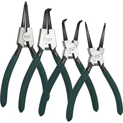 Afbeelding van ASelected Circlip tang, Set van 4 Snap Ring Tangen Set, 7&quot; interne en externe rechte gebogen tip borgtangen, Heavy Duty met duurzame veren zachte handgrepen
