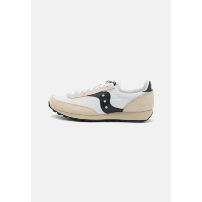 Afbeelding van Saucony Trainer 80 Unisex Sneakers laag, Maat: 40.5, White/black Leer en textiel