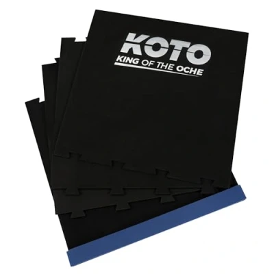 Afbeelding van KOTO Puzzel Dartmat 237 x 60 cm, Blauwe Oche + Zwarte Dart Mat, Schuim Beginners &amp; Professionals