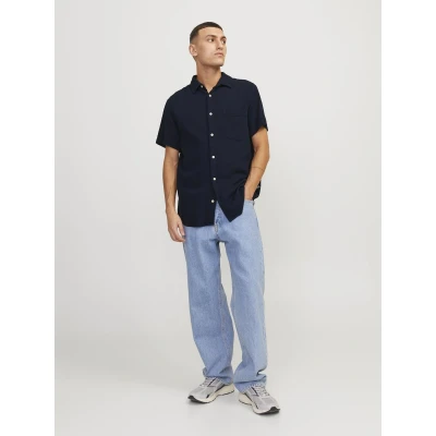 Afbeelding van Jack &amp; Jones Relaxed FIT Overhemd, Heren, Maat: XS, Sky captain