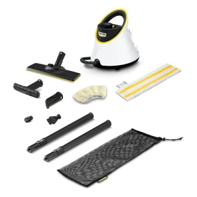 Afbeelding van Kärcher stoomreiniger SC 2 Deluxe Inclusief vloerreinigingsset EasyFix 1.500 W Opwarmtijd: 6.5min. Gebruiksoppervlakte: 75 m² Reservoir 1 l Microvezeldoeken LED Ring
