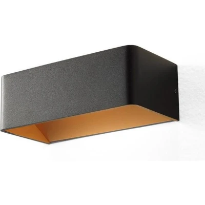 Afbeelding van Artdelight Wandlamp Mainz Zwart / Goud