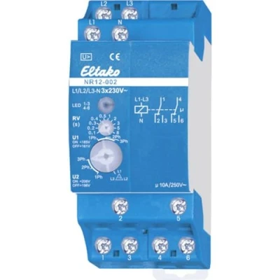 Afbeelding van Eltako net fasebewakingsrelais 2w nr12 002 3x230v