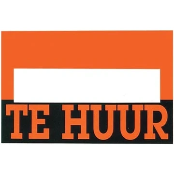 Afbeelding van affiche Te huur, pak van 10 stuks