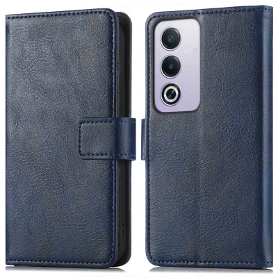 Afbeelding van Oppo A80 (5G) Hoesje Kunstleder imoshion Bookcase Donkerblauw Telefoonhoesje