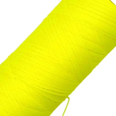 Afbeelding van LINHASITA Gewaxt garen, 100 gr/360 meter, 0,5 mm dik, polyester, macramé, 30 kleuren, geel neon
