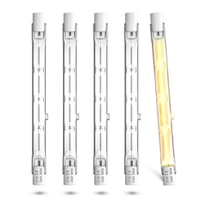 Afbeelding van Lamptobe R7S Halogeenlamp 118mm 120W 230V, Halogeenstaaf Warm Wit 2800K, Dimbaar J118 Lineaire voor Vloerlampen en Landschapsverlichting, 5 Stuks