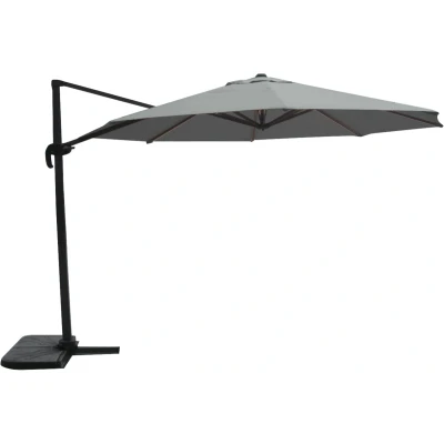Afbeelding van Les Virgo zweefparasol grijs 3.5 m Stof