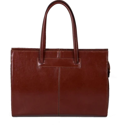 Afbeelding van Viabologna Aktetas Elegante Leer cognac