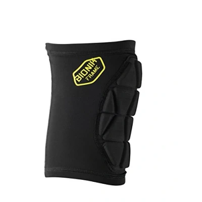 Afbeelding van Uhlsport Bionikframe Kniebeschermers Zwart / Fluogeel Maat: S