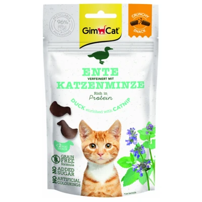 Afbeelding van GimCat Crunchy Kattensnack Eend&amp;Catnip 50 gr