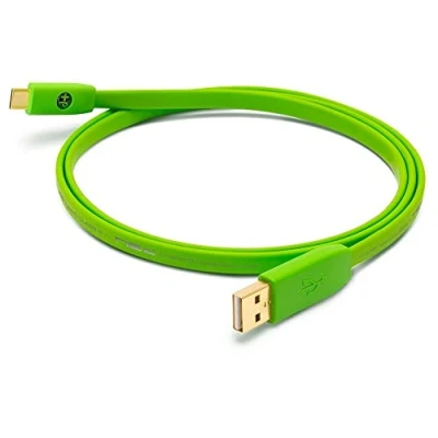 Afbeelding van Neo by Oyaide d+ USB (klasse B) A tot C High Speed en duurzame digitale kabel voor DJ&#039;s, muzikanten producenten groen