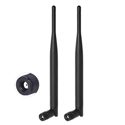 Afbeelding van Bingfu Dual Band WiFi 2.4GHz 5GHz 5.8GHz 6dBi MIMO RP SMA Male Antenna (2 Pack) for Router Booster Range Extender Gateway Wireless Mini PCI Express PCIE Network Card USB Adapter Security Camera