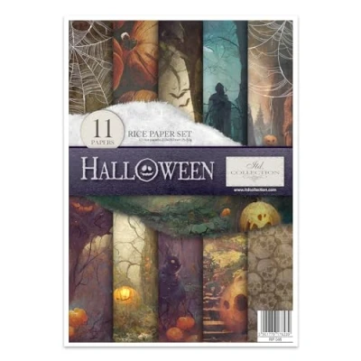 Afbeelding van ITD Collection Rijstpapier creatieve set A4 om te Snijden Papier vel 29,7 x 21 cm servettechniek meerdere kleuren (RP046 HS code 48021000)