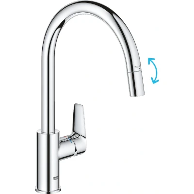 Afbeelding van Grohe Start Edge OHM Sink C spout pull out mou