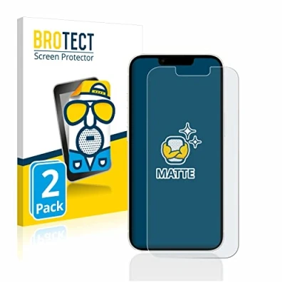 Afbeelding van BROTECT Screenprotector voor Apple iPhone 13 / Pro Folie Beschermfolie matte (2 Stuks)