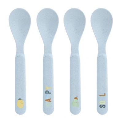 Afbeelding van LÄSSIG Fruits Kinderlepelset 4 delig, Happy Lemon