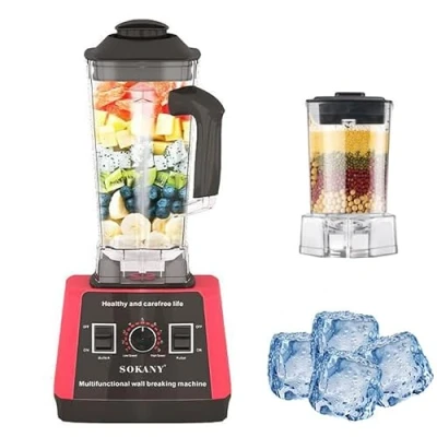 Afbeelding van SOKANY 5000 W krachtige mixer, 9 snelheden, 2 in 1 (2,5 l blender en smoothiemaker koffiemolen), zelfreinigende functie, zonder BPA