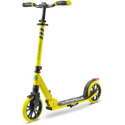 Afbeelding van SereneLife Kinderstep 2 Wiel met Verstelbaar T Bar Stuur Aluminium Antislip Dek Draagbare Opvouwbare Step voor Kinderen, Tieners Draagriem