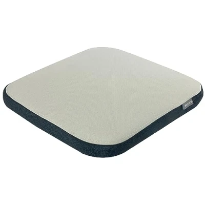 Afbeelding van Leitz Ergo Active Wiebelkussen, Ergonomisch Zitkussen voor Bureaustoel, Vierkant Zitvlak Verbeterde Ergonomie, Bureaustoel met Lichtgrijze Hoes, 65400085