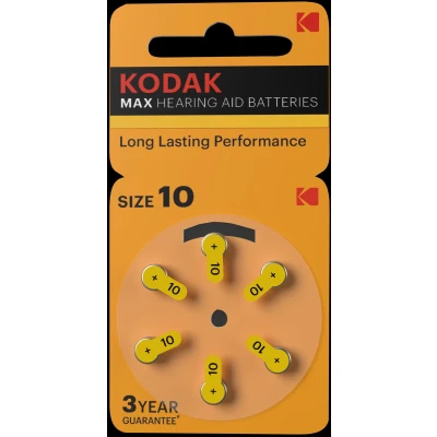 Afbeelding van KODAK Gehoorbatterijen Hearing Aid KP10 6 stuks
