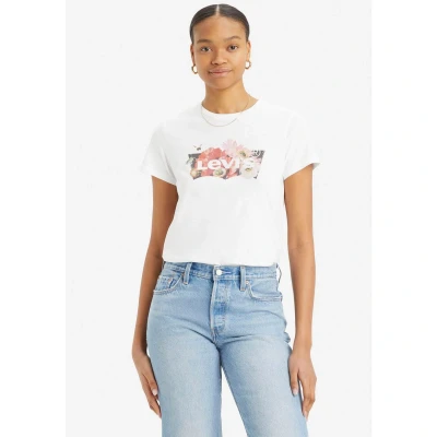 Afbeelding van Levi&#039;s THE Perfect TEE Tshirt print, Dames, Maat: Large, Bright white